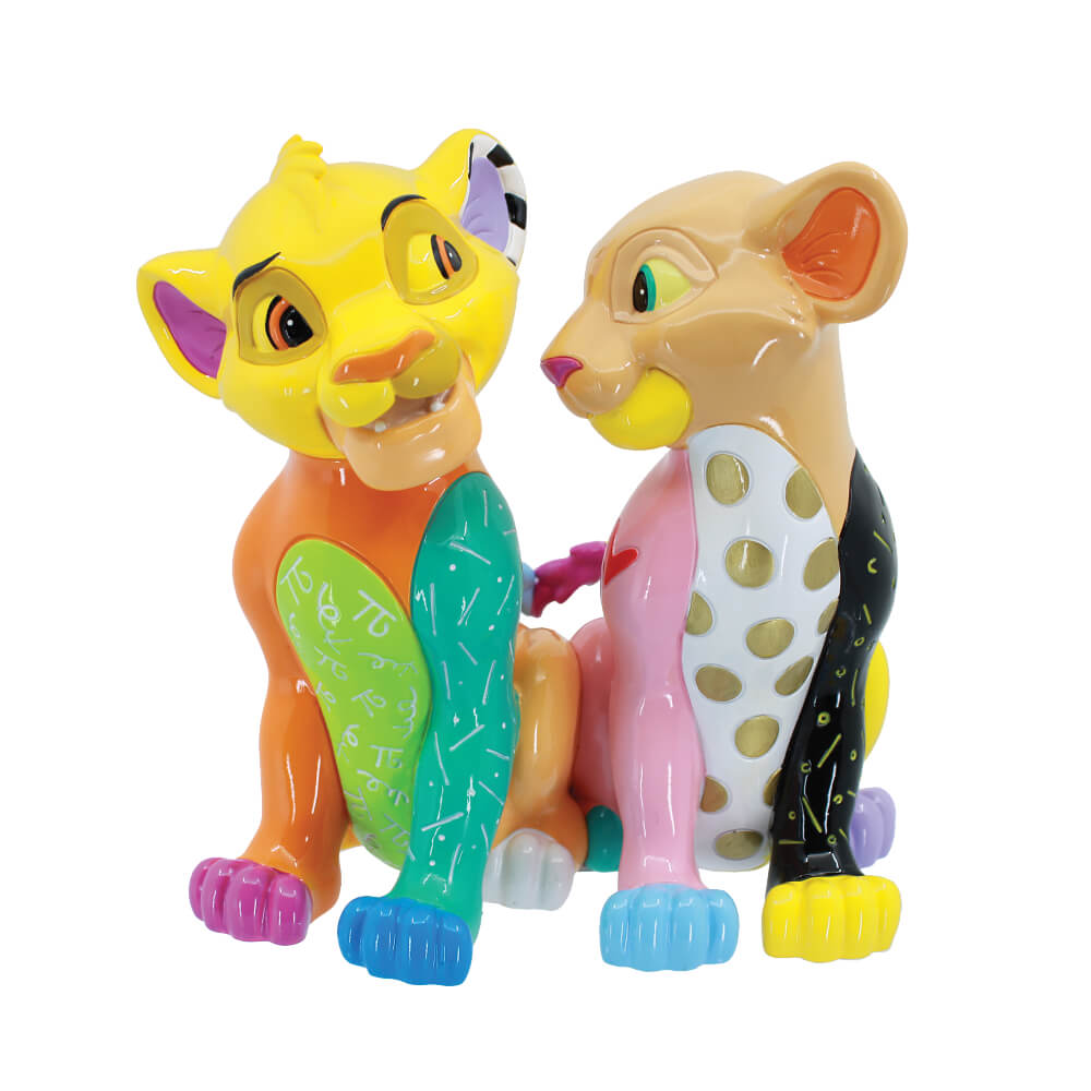 BRITTO - SIMBA AND NALA LARGE FIGURINE