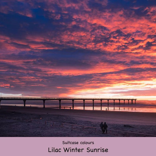 GETTING LOST - LILAC WINTER SUNRISE SUITCASE