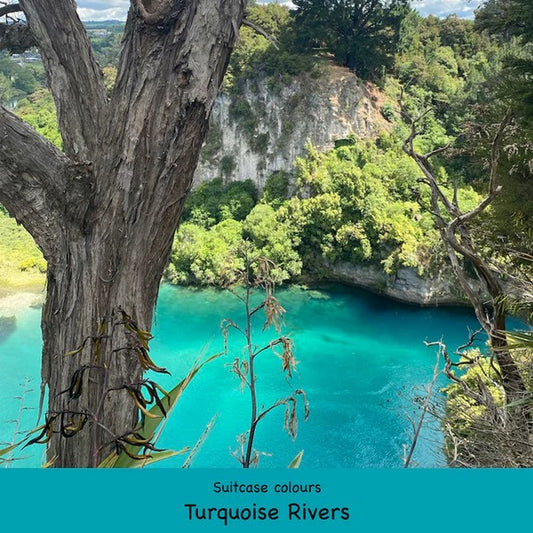 GETTING LOST - TURQUOISE RIVERS SUITCASE