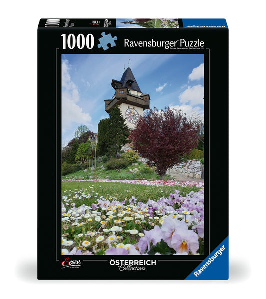 JIGSAW RAVENSBURGER - CLOCK TOWER UHRTURM IN GRAZ 1000PCS