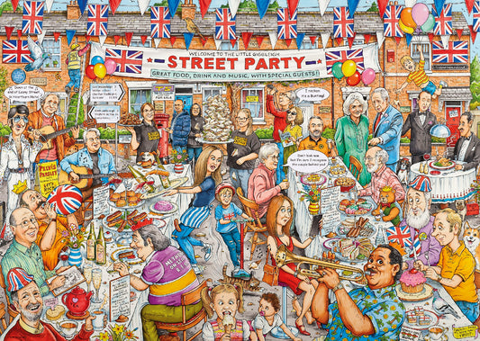 JIGSAW RAVENSBURGER - BEST OF BRITISH, THE STREET PARTY 1000PCS