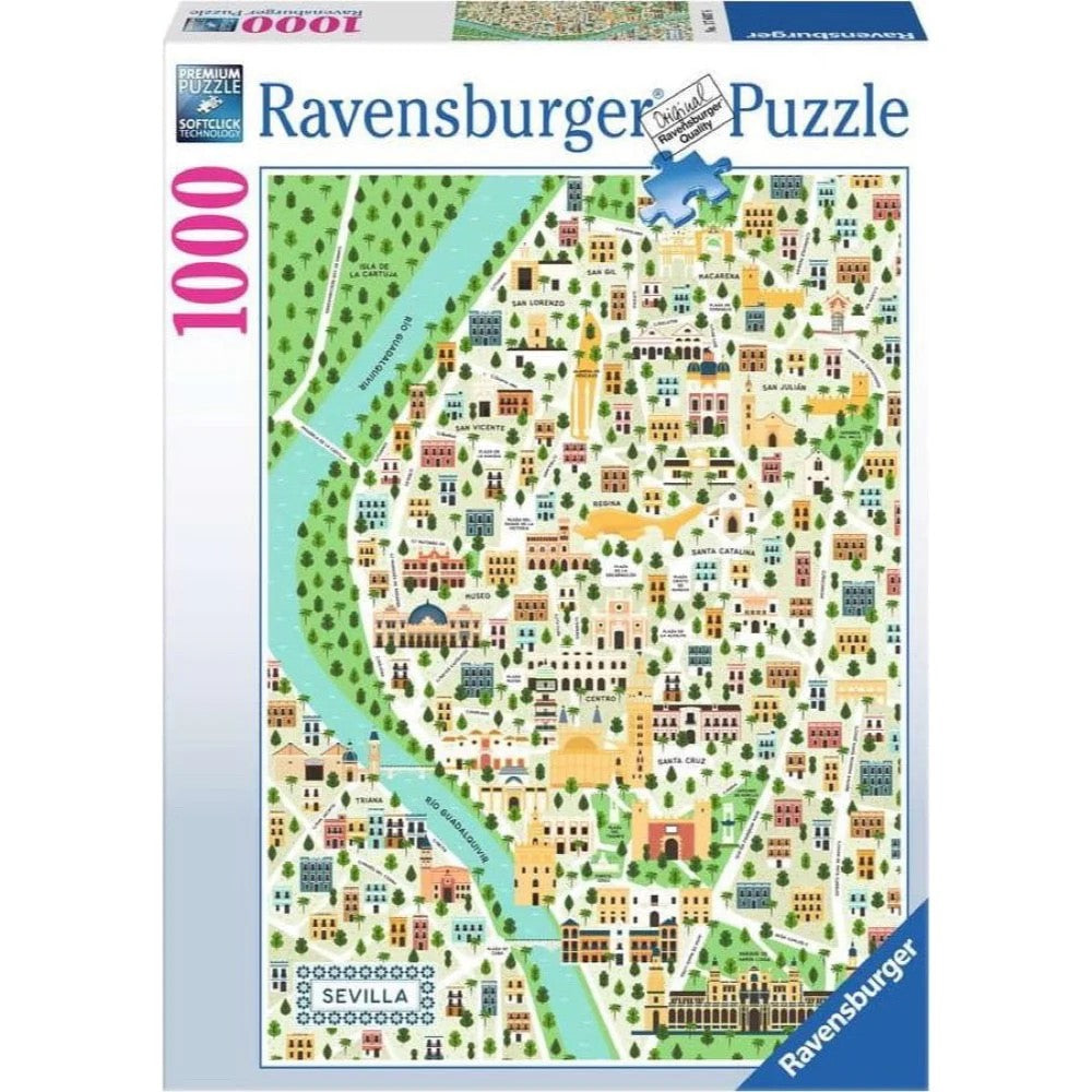 JIGSAW RAVENSBURGER - MAP OF SEVILLE 1000PCS