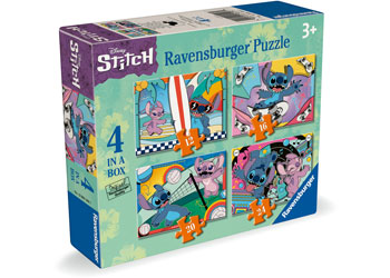 JIGSAW RAVENSBURGER - DISNEY STITCH 4 IN A BOX 12/16/20/24PCS