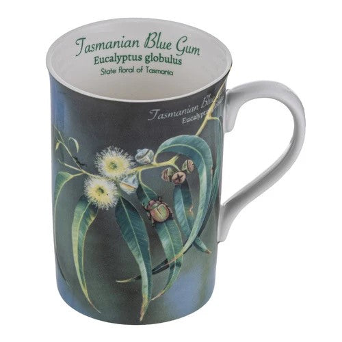 mug blue gum botanical emblems