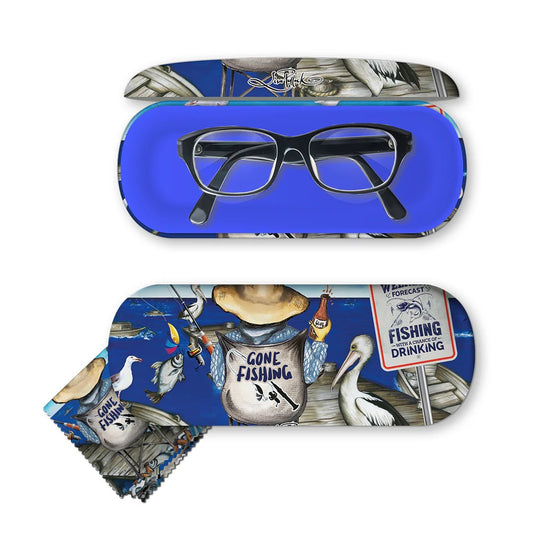 GLASSES CASE - GONE FISHING