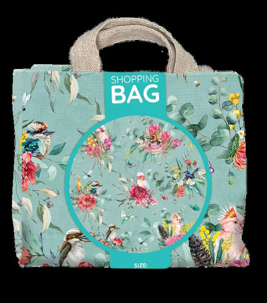 REUSABLE SHOPPING BAG - FEATHERED FRIENDS