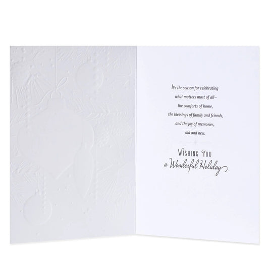 CHRISTMAS BOXED GOLD BAUBLE CARDS