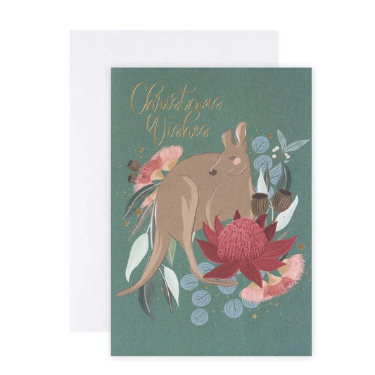 CHRISTMAS BOXED AUSTRALN WOMBAT N ROO CARDS