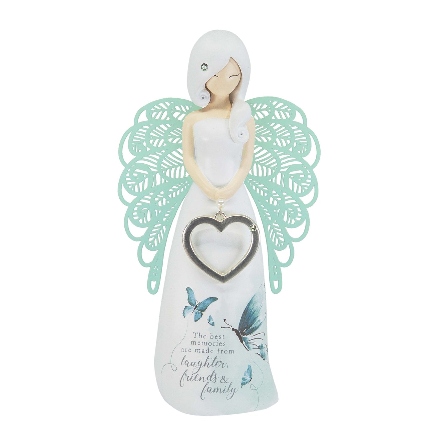 YOU ARE AN ANGEL FIGURINE BEST MEMORIES BLUE