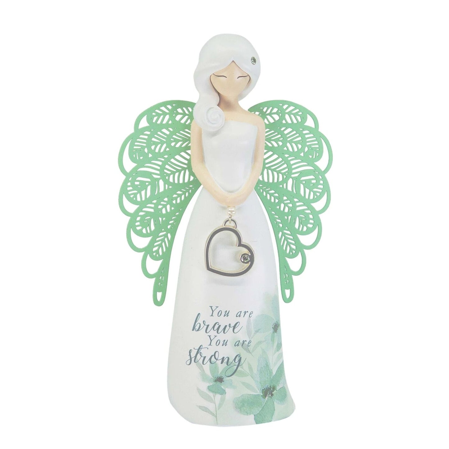 YOU ARE AN ANGEL FIGURINE 155MM YOU ARE BRAVE GREEN