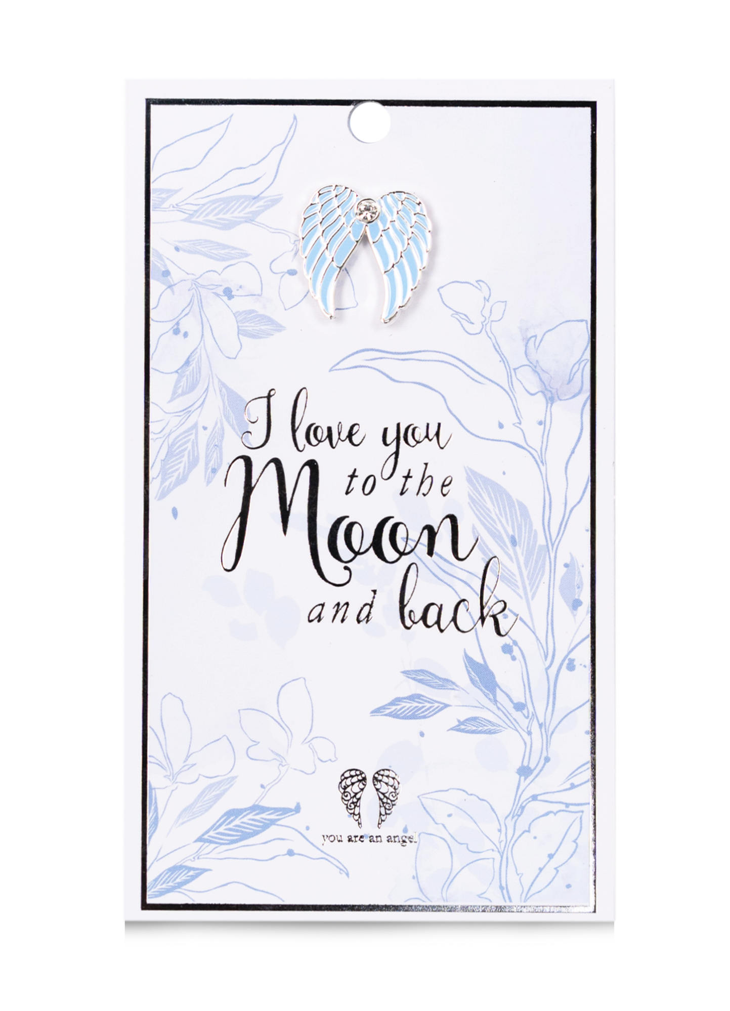 YOU ARE AN ANGEL - ANGEL PIN MOON & BACK