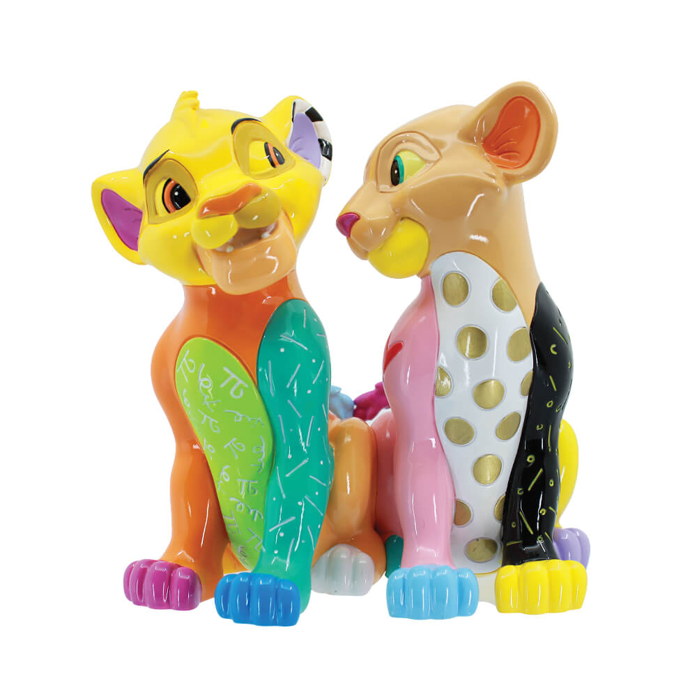 BRITTO - SIMBA AND NALA LARGE FIGURINE