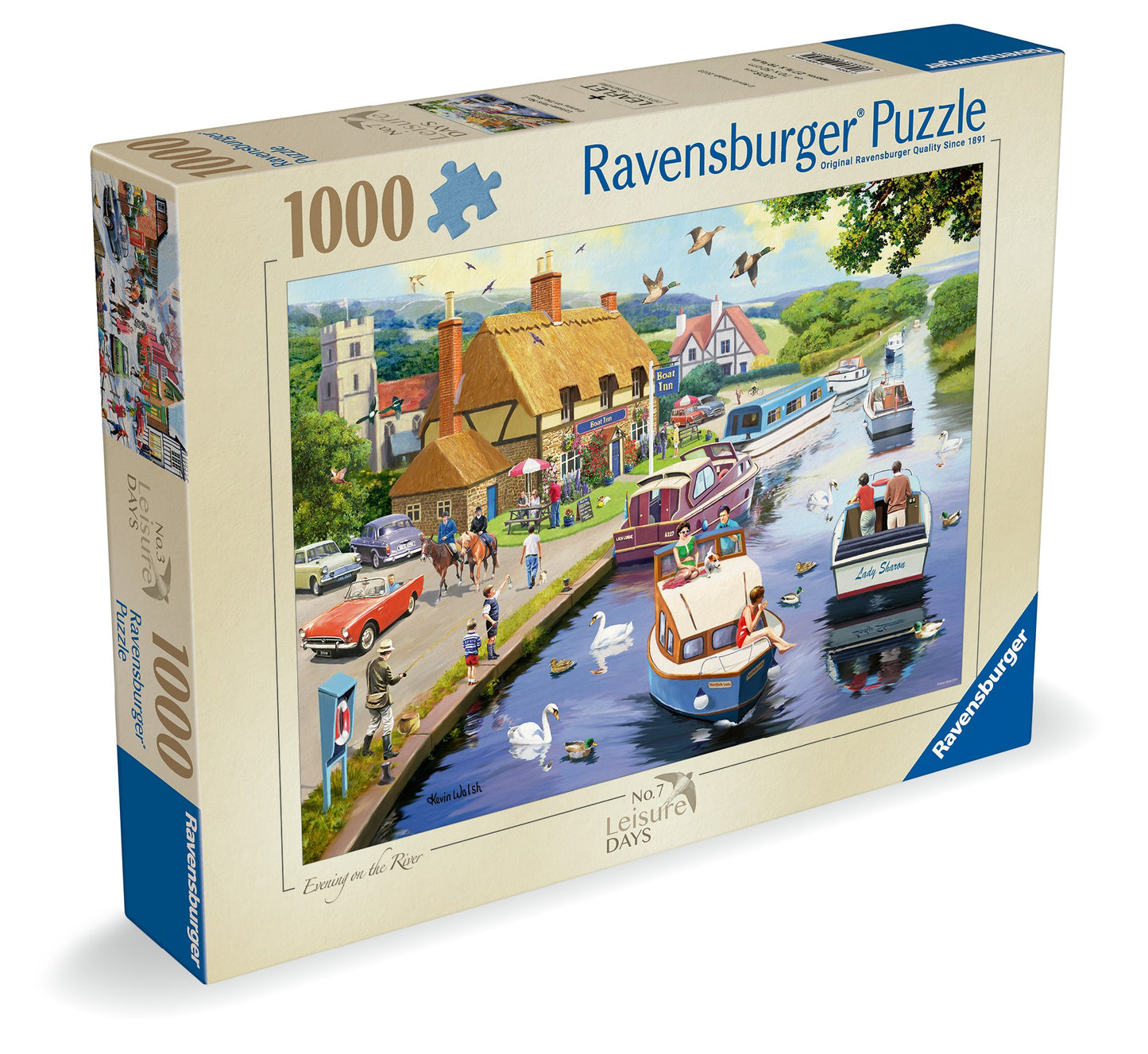 JIGSAW RAVENSBURGER - LEISURE DAYS NO 7 EVENING ON THE RIVER