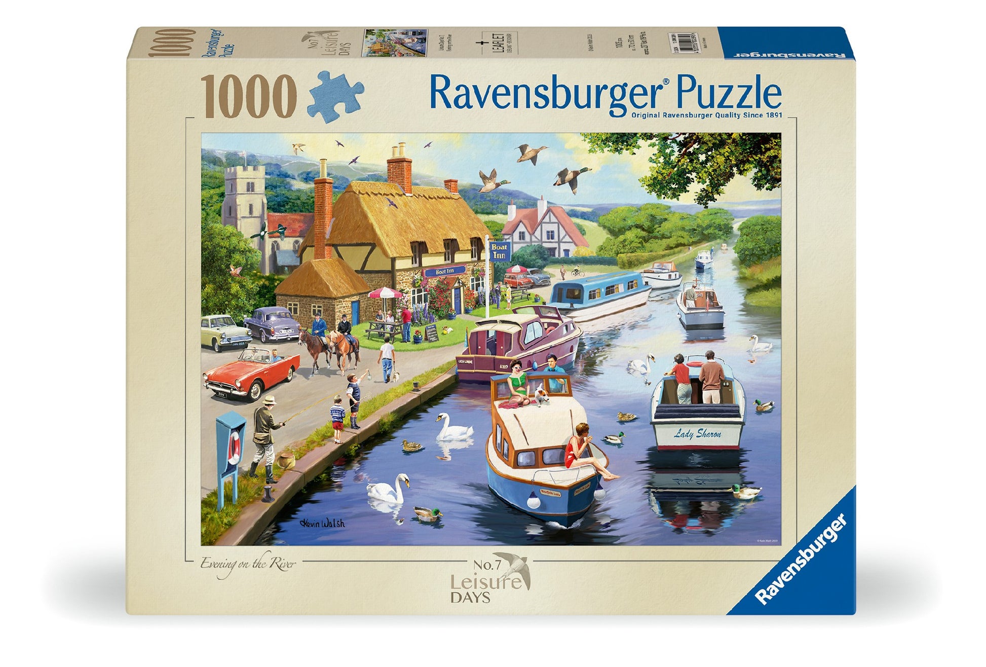 JIGSAW RAVENSBURGER - LEISURE DAYS NO 7 EVENING ON THE RIVER