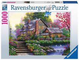 JIGSAW RAVENSBURGER - ROMANTIC COTTAGE 1000PCS