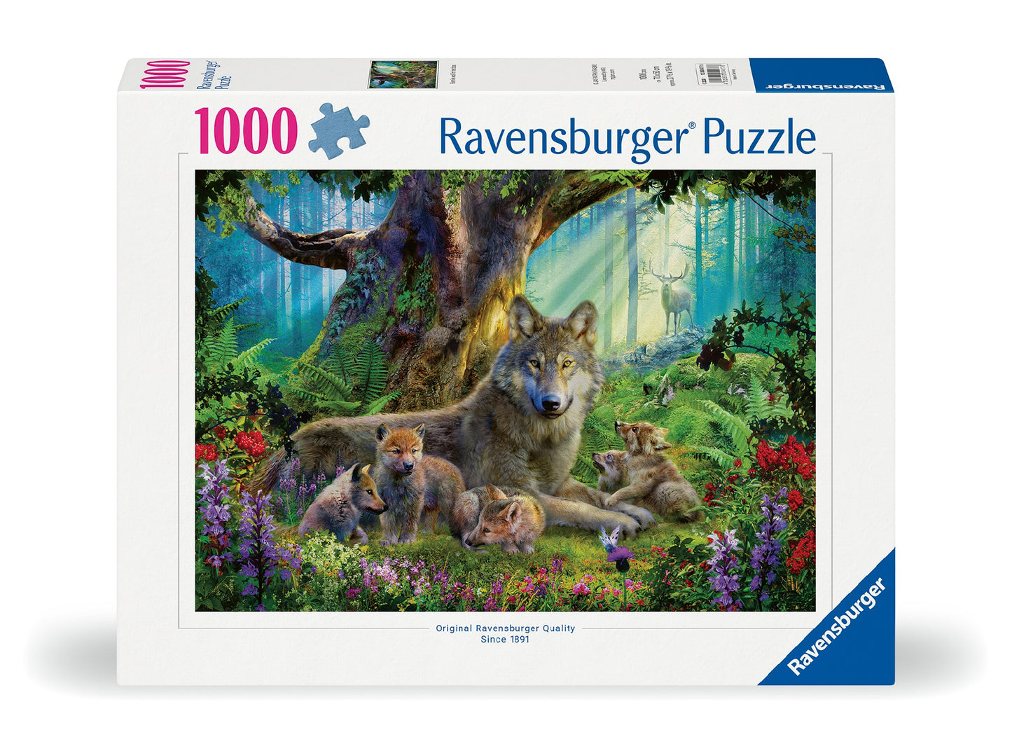 JIGSAW RAVENSBURGER - FAMILY WOLVES 1000PCS