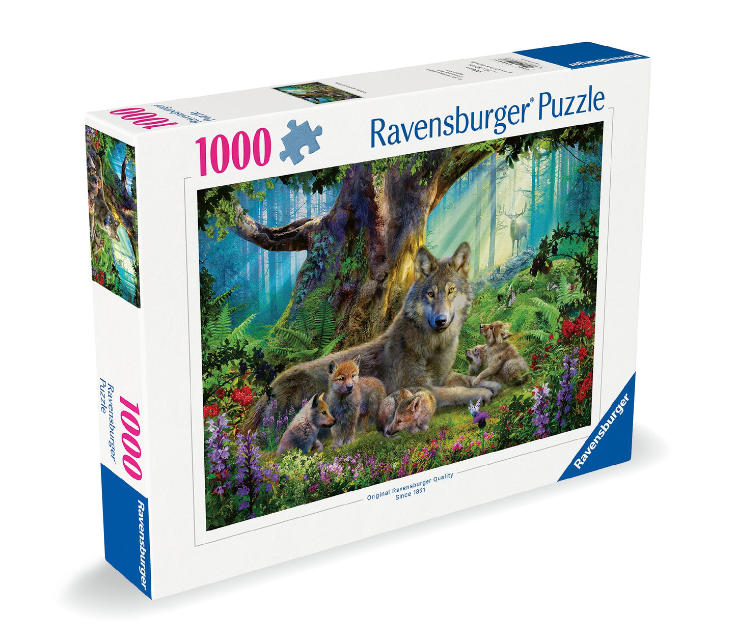 JIGSAW RAVENSBURGER - FAMILY WOLVES 1000PCS