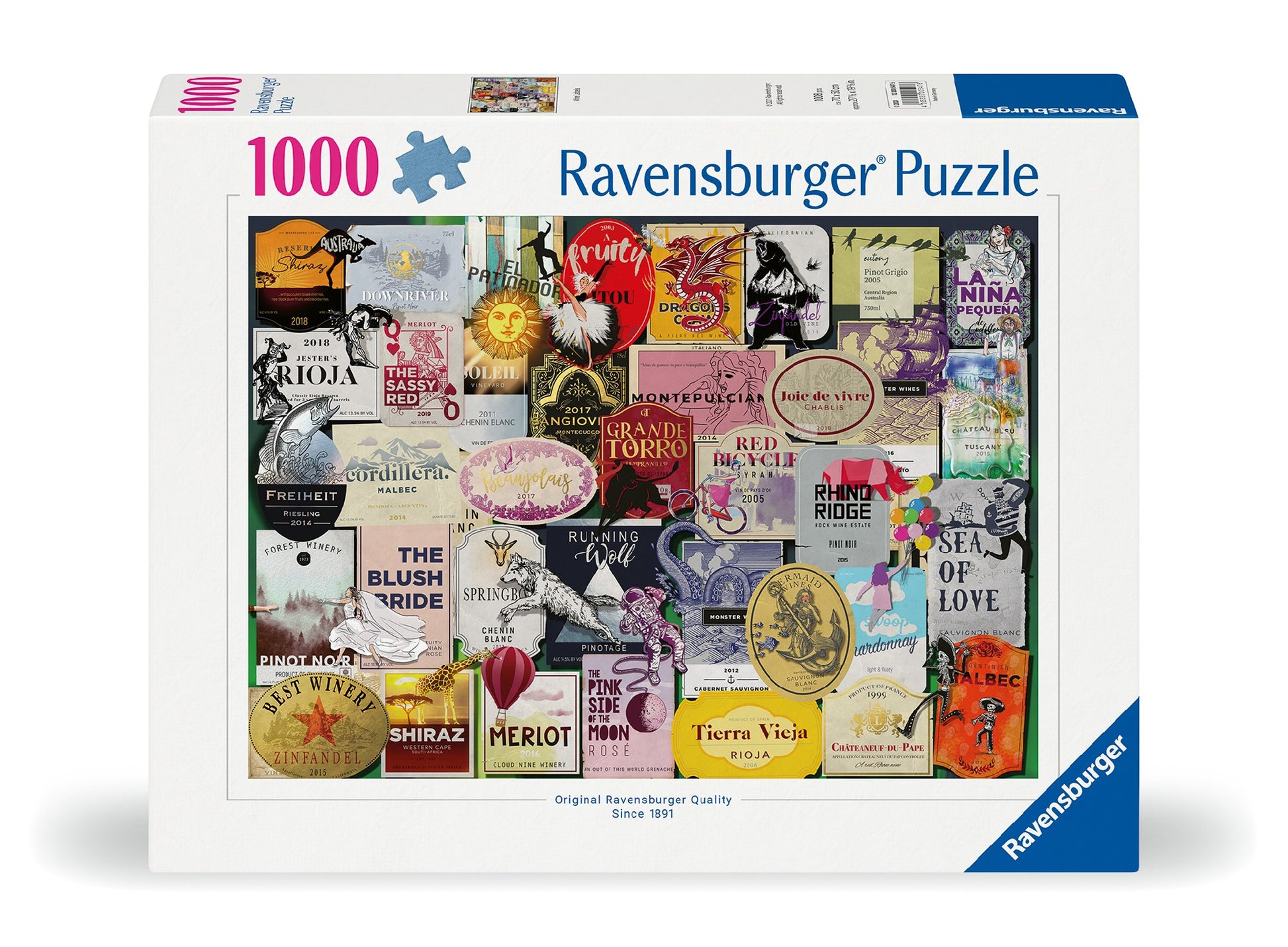 JIGSAW RAVENSBURGER - WINE LABELS 1000PCS