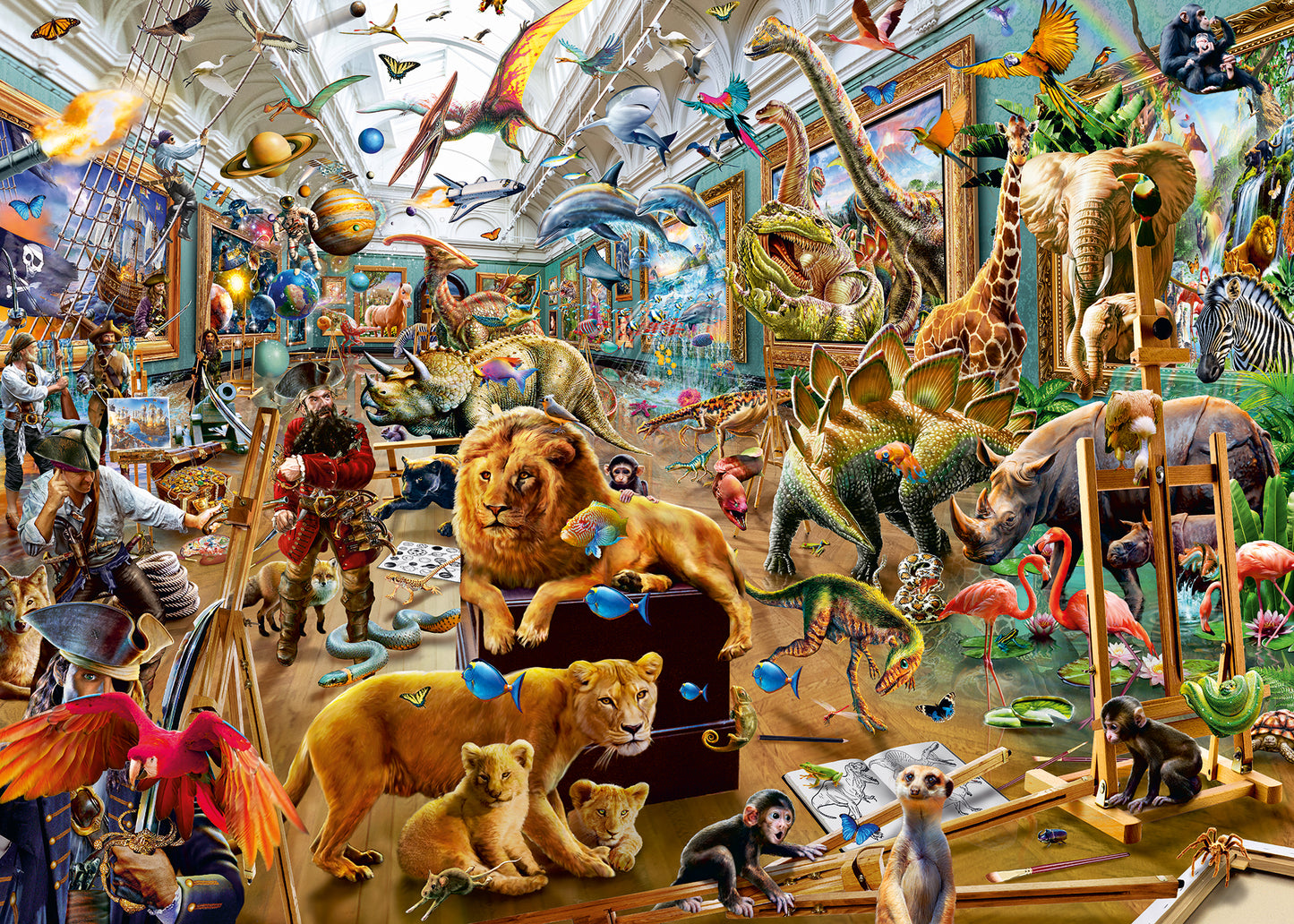 JIGSAW RAVENSBURGER - CHAOS IN THE GALLERY 1000PCS