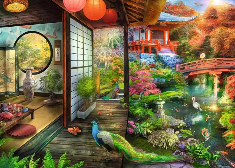 JIGSAW RAVENSBURGER - JAPANESE GARDEN TREEHOUSE 1000PC