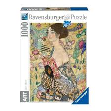JIGSAW RAVENSBURGER - LADY WITH A FAN 1000PCS