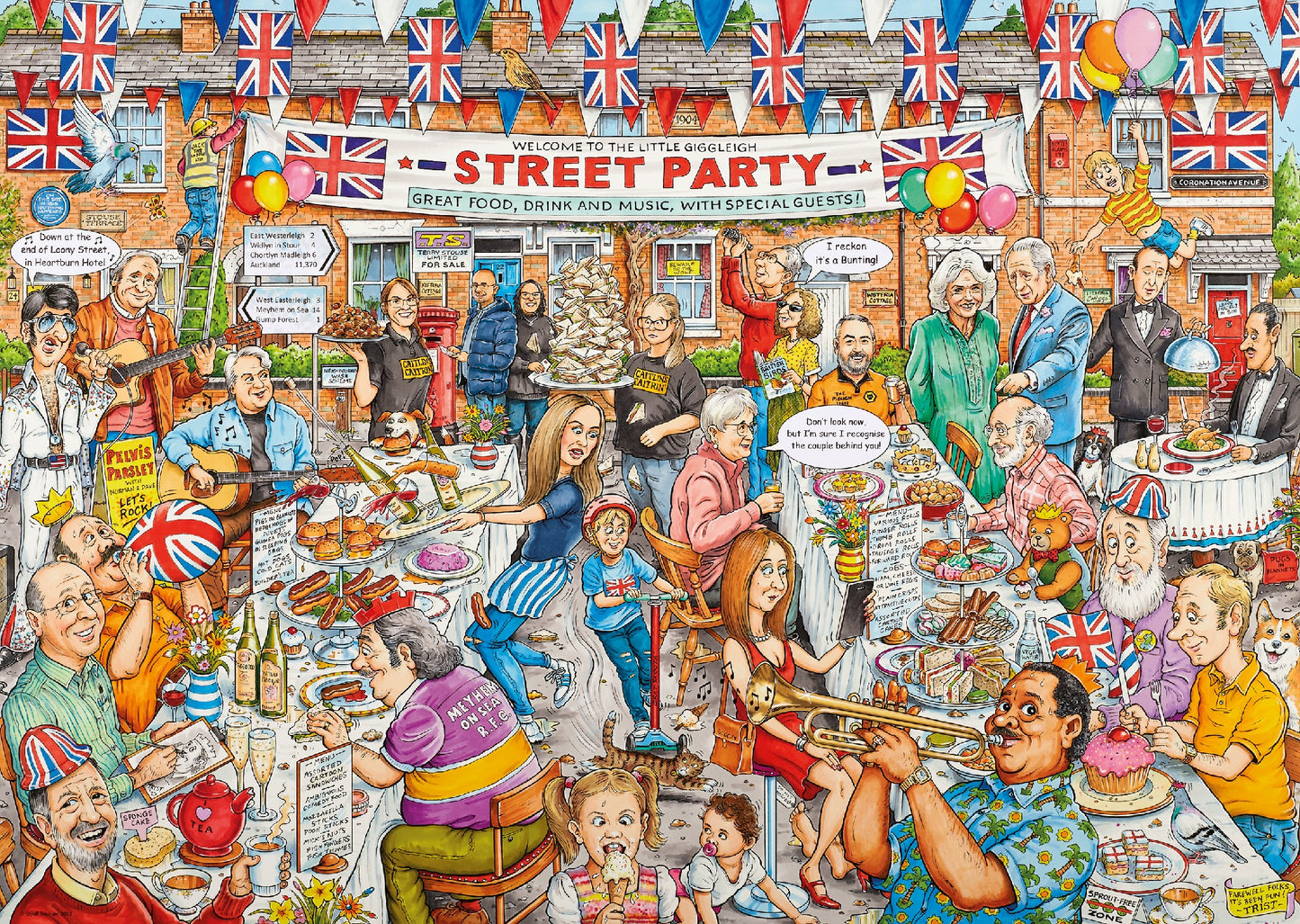 JIGSAW RAVENSBURGER - BEST OF BRITISH, THE STREET PARTY 1000PCS
