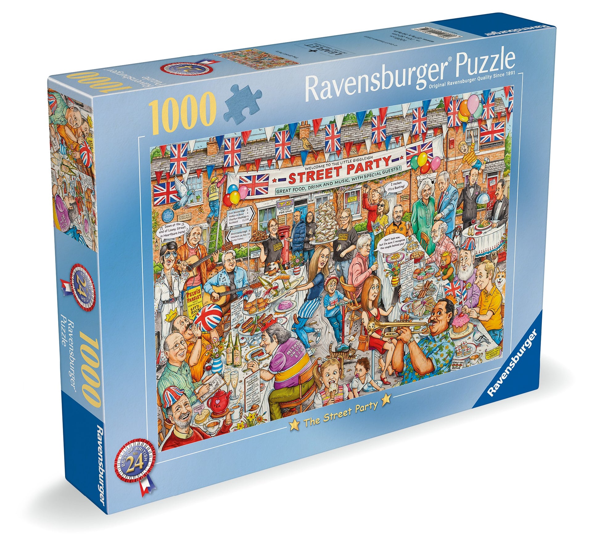 JIGSAW RAVENSBURGER - BEST OF BRITISH, THE STREET PARTY 1000PCS