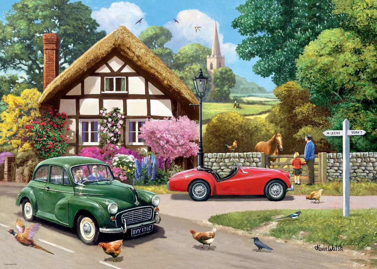 JIGSAW RAVENSBURGER - LEISURE DAYS NO09 A COUNTRY DRIVE 1000PCS