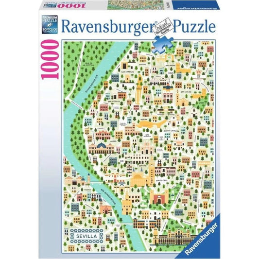 JIGSAW RAVENSBURGER - MAP OF SEVILLE 1000PCS