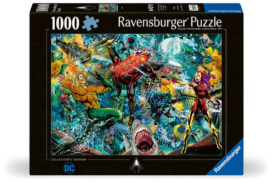 JIGSAW RAVENSBURGER - AQUAMAN COLLECTORS EDITION 1000PCS