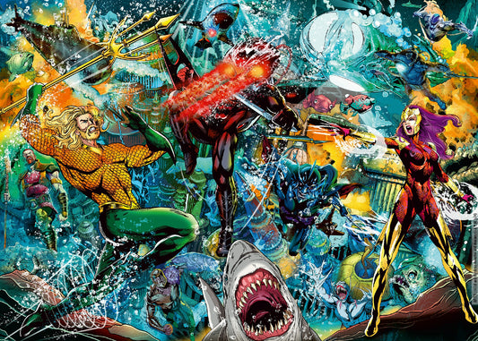 JIGSAW RAVENSBURGER - AQUAMAN COLLECTORS EDITION 1000PCS