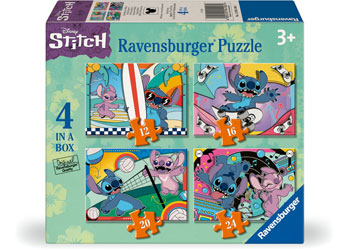 JIGSAW RAVENSBURGER - DISNEY STITCH 4 IN A BOX 12/16/20/24PCS