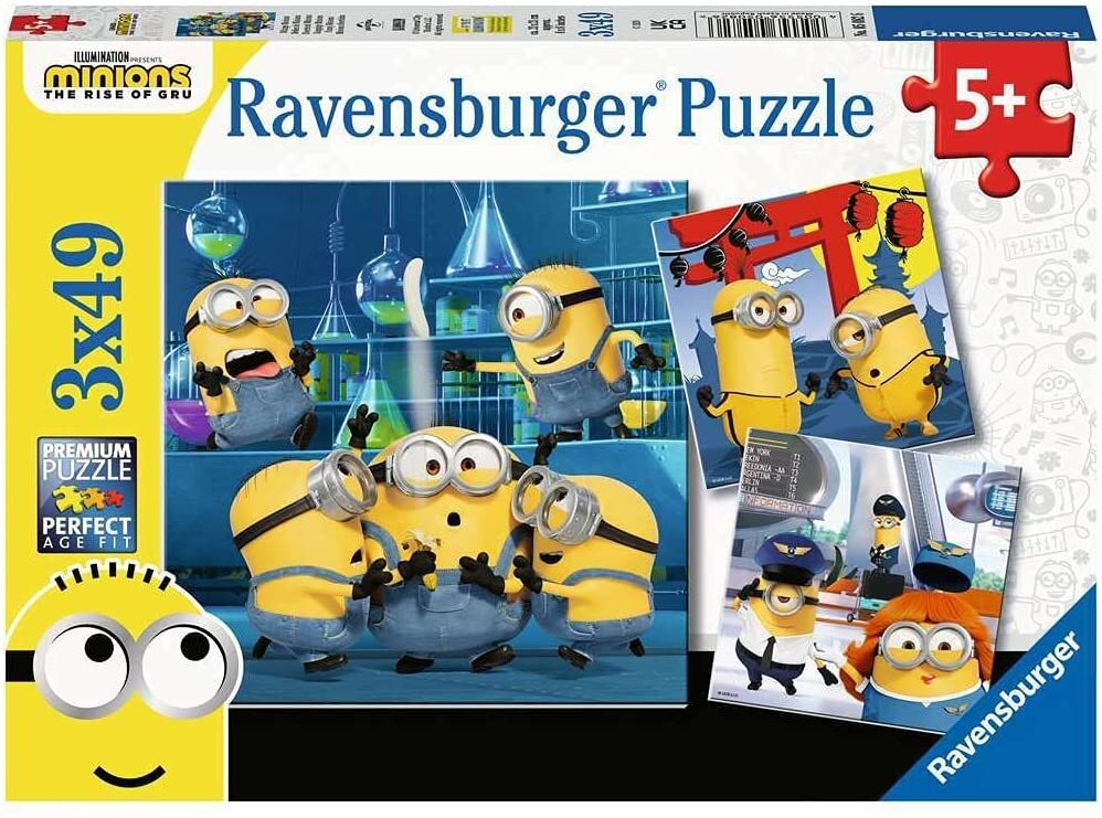 RAVENSBURGER JIGSAW - MINIONS 2 3x49P