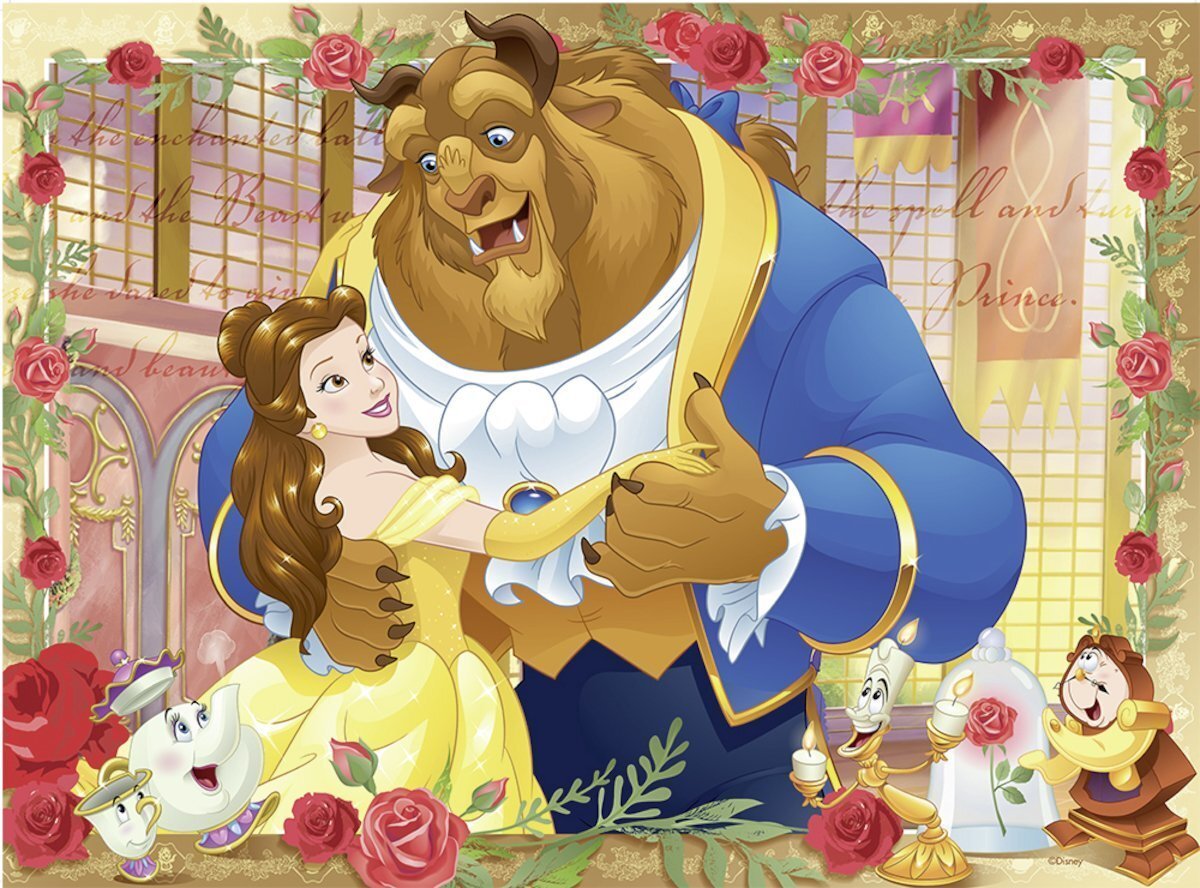 JIGSAW RAVENSBURGER - DISNEY BELLE & BEAST PUZZLE GLITTER