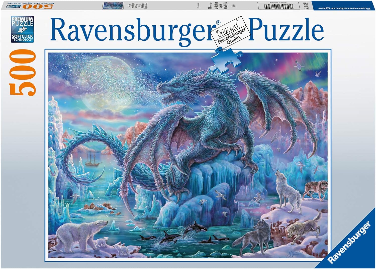 JIGSAW RAVENSBURGER - MYSTICAL DRAGONS 500PC