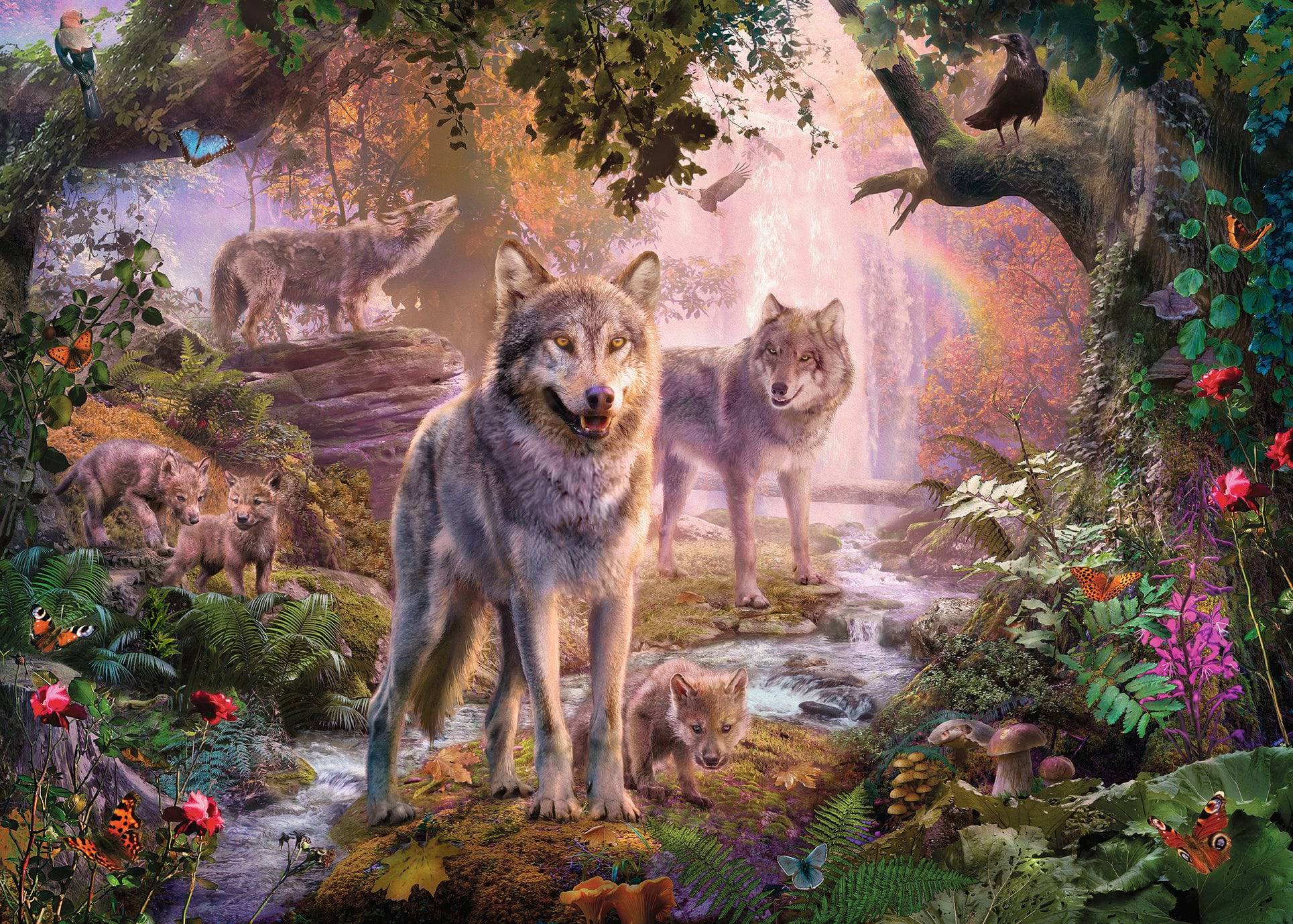 JIGSAW RAVENSBURGER - SUMMER WOLVES 1000PC