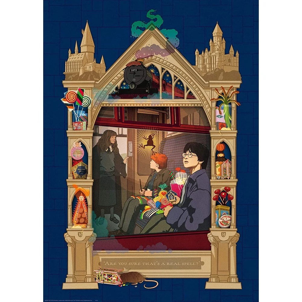 JIGSAW RAVENSBURGER - HARRY POTTER THE WAY TO HOGWARTS 1000PC