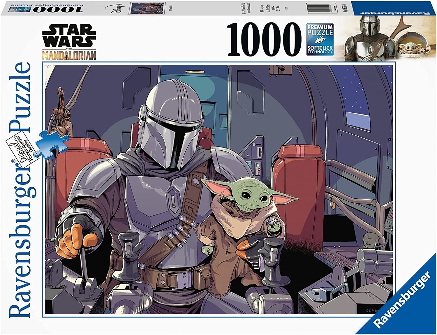 JIGSAW RAVENSBURGER - SW: THE MANDALORIAN 1000PC