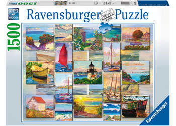 JIGSAW RAVENSBURGER - COASTAL COLLAGE PUZZLE 1500PCS