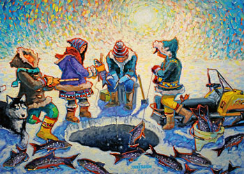 JIGSAW RAVENSBURGER - ICE FISHING 1000PC