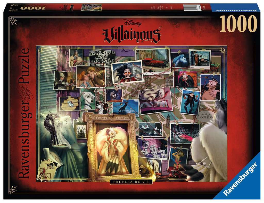 JIGSAW RAVENSBURGER - VILLAINOUS CRUELLA DEVILLE 1000PC