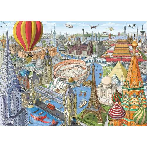 JIGSAW RAVENSBURGER - AROUND THE WORLD IN 80 DAYS 1000PC