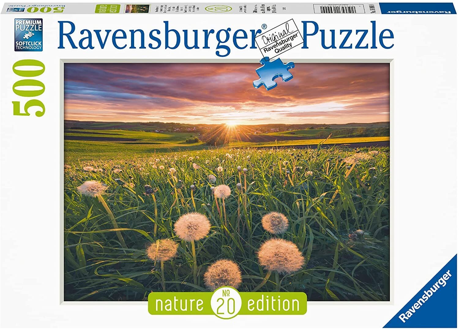 JIGSAW RAVENSBURGER - DANDELIONS AT SUNSET PUZZLE 500PC