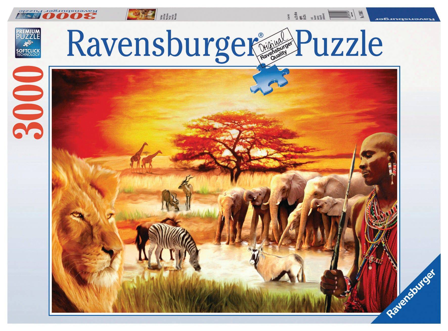 RAVEMSBURGER JIGSAW - PROUD MAASAI PUZZLE 3000P