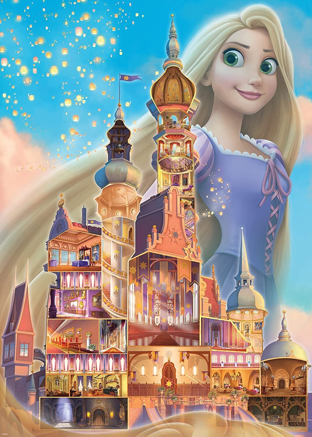 JIGSAW RAVENSBURGER - DISNEY CASTLES 1000PCS