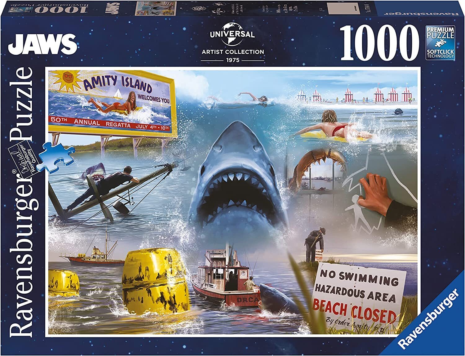 JIGSAW RAVENSBURGER - JAWS 1000PC