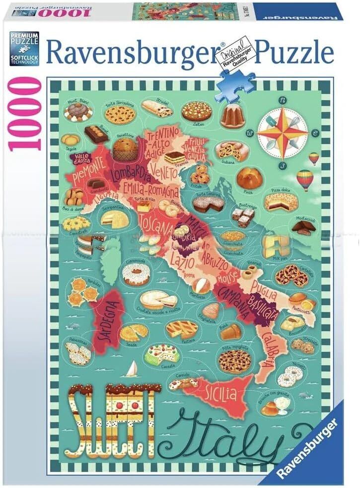 JIGSAW RAVENSBURGER - MAP OF ITALY 1000PC