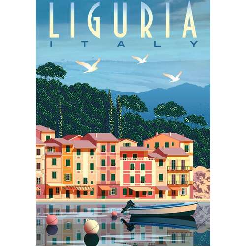 JIGSAW RAVENSBURGER - POSTCARD FROM LIGURIA 1000PC