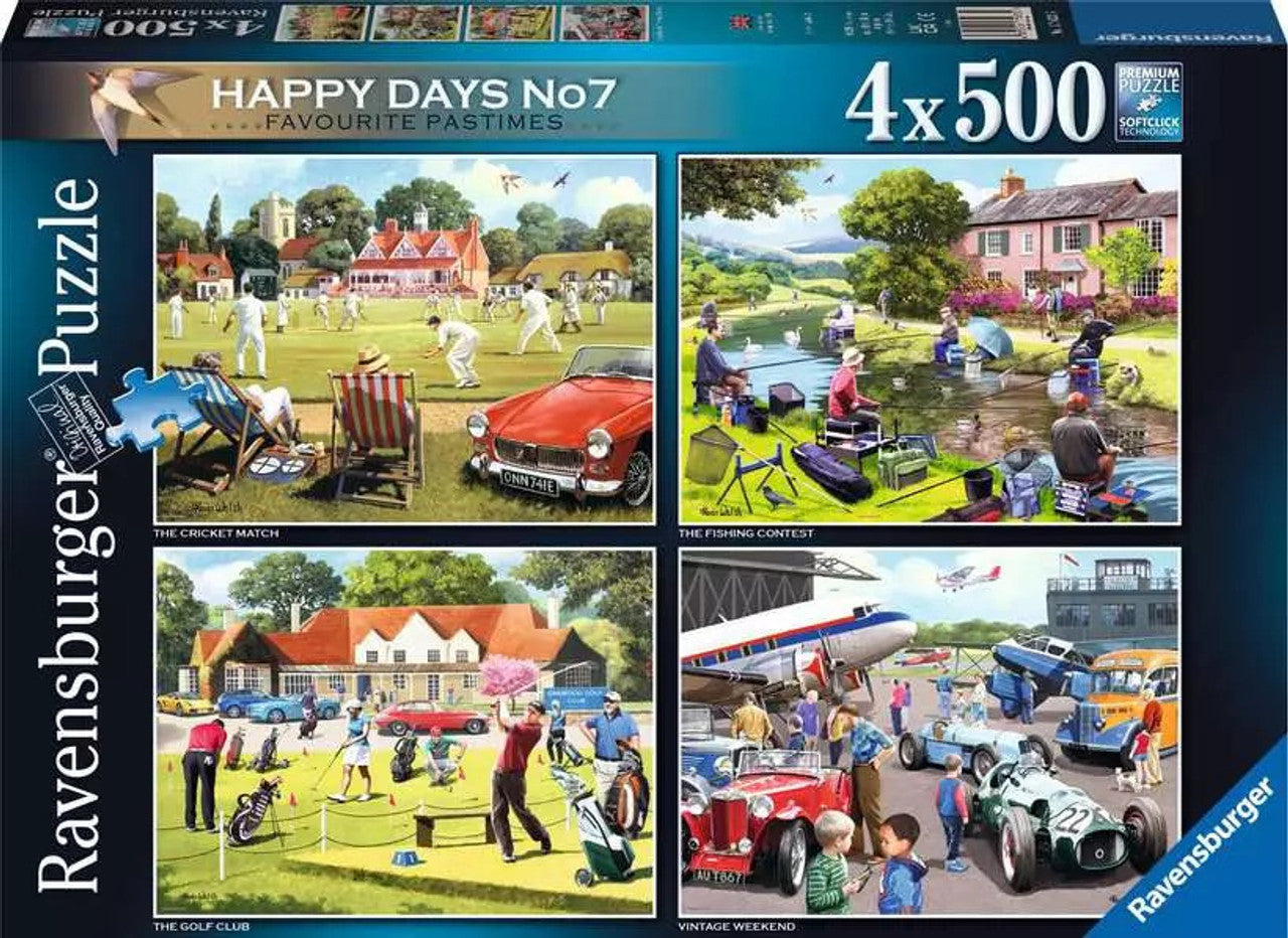 RAVENSBURGER JIGSAW - HAPPY DAYS NO 7 FAVOURITE PASTTIMES 4x