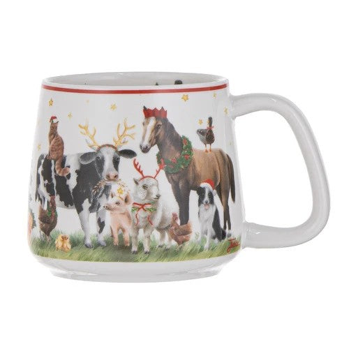 mug christmas at the farm